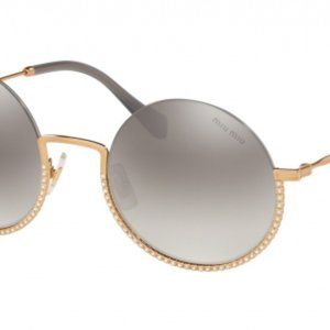 MIU MIU sunglasses SMU69U  70e-500 Grey/gold frames size:52-22-140